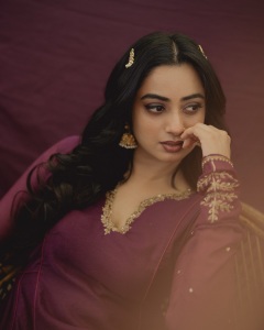 namitha-pramod-in-light-Magenta-colour-churidar-with-design-for-party-photos-010