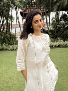 namitha-pramod-in-white-silk-kurti-with-embroidery-design-photos-009