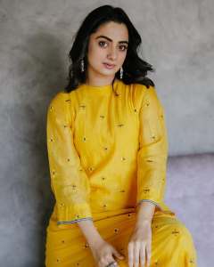 namitha-pramod-in-yellow-premium-kurta-set-photos-003