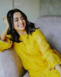 namitha-pramod-in-yellow-premium-kurta-set-photos-008