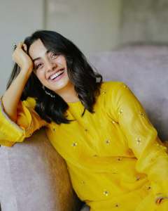 namitha-pramod-in-yellow-premium-kurta-set-photos