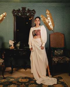 namitha-pramod-latest-photos-in-full-length-skirt-with-crop-top-ideas-008