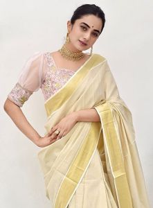 namitha pramod new onam saree photos