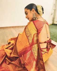 namitha-pramod-yellow-colour-saree-images-001