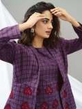 namitha-pramod-in-modern-Indo-western-ethnic-outfit-with-a-coordinated-purple-monochrome-palette-and-matching-hip-length-purple-jacket-008