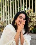 namitha-pramod-in-white-anarkali-suit-dress-photos