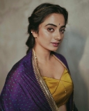 namitha-pramod-latest-photos-in-blue-lehenga-with-golden-blouse-003