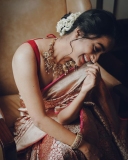 namitha-pramod-red-saree-with-makeup-003