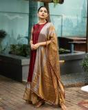 nikhila-vimal-in-maroon-churidar-with-shawl-photos-003