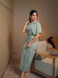 nikhila-vimal-latest-photos-in-check-print-long-frock-style-ideas