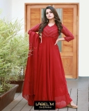 Nikhila-Vimal-latest-photos-in-cherry-red-Anarkali-004