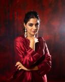 nikhila-vimal-new-photos-in-red-satin-Abaya-dress-002