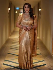 nikki-galrani-in-golden-saree-look-wedding-function-photos-003