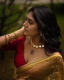 nimisha-sajayan-latest-photos-in-yellow-saree-with-red-blouse-by-Salt-Studio-003