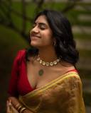 nimisha-sajayan-latest-photos-in-yellow-saree-with-red-blouse-by-Salt-Studio-004