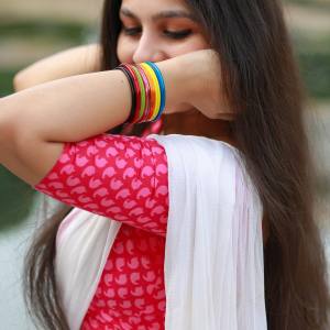 niranjana-anoop-in-white-half-saree-photos-003