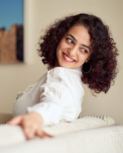 nithya menon new hair style photos