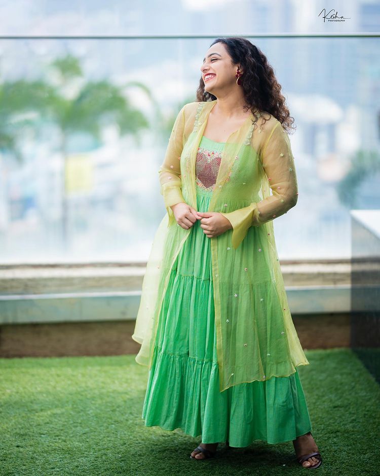 nithya-menon-new-photos-in-green-salwar-suit