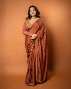 nivetha-thomas-in-party-wear-saree-with-blouse-ideas-photos