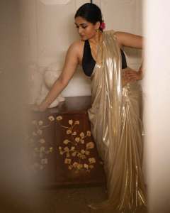 prayaga-martin-in-saree-with-deep-v-neck-sleeveless-blouse-photos-016