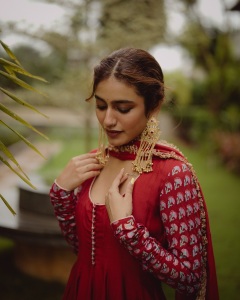 priya-varrier-in-wine-red-party-wear-dress-photos-004