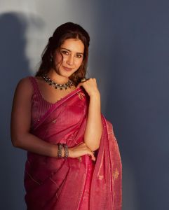 raashi-khanna-in-pink-cotton-saree-photos-001