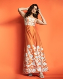 raashi-khanna-in-orange-full-length-dress-001