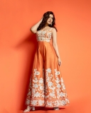 raashi-khanna-in-orange-full-length-dress-002