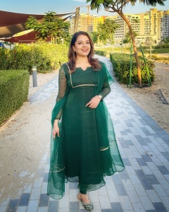 radhika-rezia-new-photos-in-green-churidhar-003