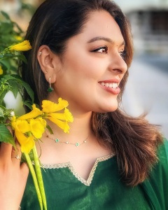 radhika-rezia-new-photos-in-green-churidhar