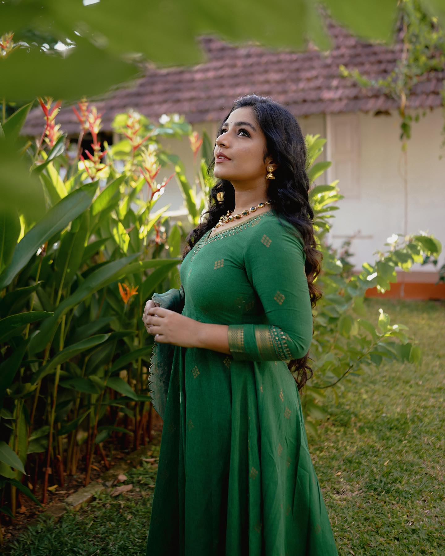 rajisha-vijayan-latest-photos-in-Green-Color-Georgette-Casual-Wear-001