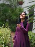 rajisha-vijayan-in-deep-purple-long-Anarkali-kurta-featuring-a-high-round-neck-full-length-fitted-sleeves-dress-photos-006