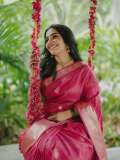 rajisha-vijayan-in-rose-colour-pattu-saree-photos