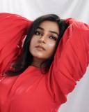 actress-rajisha-vijayan-red-high-neck-mini-dress-with-sleeves-photos-002