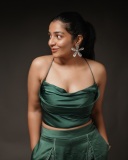 rajisha-vijayan-glamorous-photoshoot-in-Charlotte-Pleated-Christmas-Green-Trouser-with-Satin-Finish-Top-003