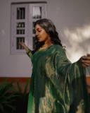 rajisha-vijayan-latest-photos-in-Green-Color-Georgette-Casual-Wear