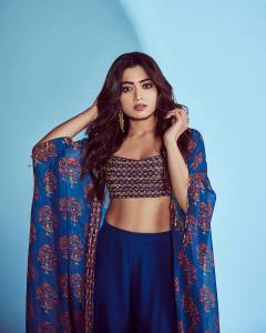 rashmika-mandanna-Ribbed-Knit-Dress