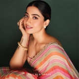 rashmika-mandanna-in-multi-coloured-striped-saree-and-blouse-001