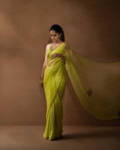 reba-monica-john-in-pista-green-net-saree-look-photos-003