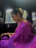 remya-nambeesan-in-violet-pattu-saree-with-jasmine-flower-look-photos