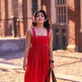 rima-kallingal-in-summer-wear-fit-and-flare-red-dress-photos-006