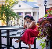 rima-kallingal-in-summer-wear-fit-and-flare-red-dress-photos-007