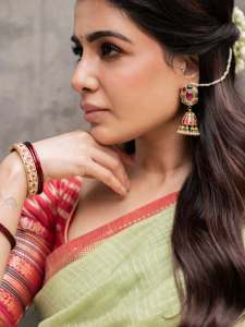 samantha-ruth-prabhu-in-light-green-cotton-saree-photos