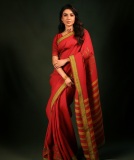 Samantha-Ruth-Prabhu-in-red-Handwoven-Silk-Saree-Bapu-Bomma-photos-001