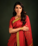 Samantha-Ruth-Prabhu-in-red-Handwoven-Silk-Saree-Bapu-Bomma-photos-003