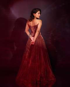 saniya-iyappan-in-wine-red-gown-dress-photos-007