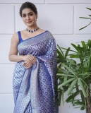 saniya-iyappan-in-blue-saree-latest-images-002