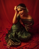 saniya-iyappan-in-green-saree-with-blouseless-look-008