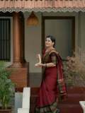 sarayu-mohan-in-kanchipuram-saree-simple-look-photos