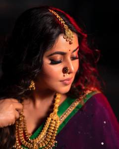 purna-latest-photos-in-half-saree